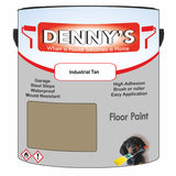 Denny's Floor Paint For Commercial Areas Colour- Industrial Tan - High-Traffic Anti-Slip Hardwearing