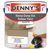 Denny's Waterpoof Paint For Stamp Out Damp Colour- Industrial Tan - Damp-Block Mould-Safe Breathable