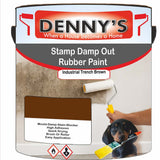 Denny's Waterpoof Paint For Stamp Out Damp Colour- Industrial Trench Brown - Damp-Block Mould-Safe Breathable
