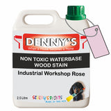 Denny's Stain Paint For Fences Colour- Industrial Workshop Rose - Weatherproof Uv-Safe Protect