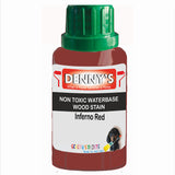 Denny's Stain Paint For Fences Colour- Inferno Red - Weatherproof Uv-Safe Protect