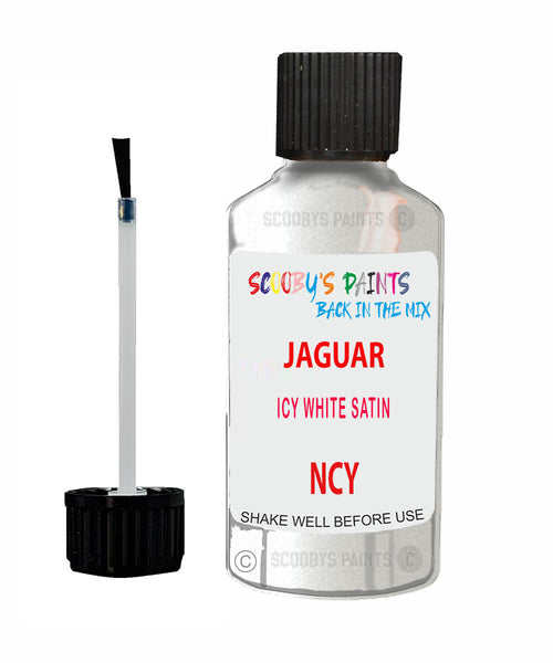 Car Paint Jaguar Xj Icy White Satin Ncy Scratch Stone Chip Kit