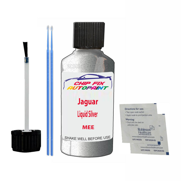 Jaguar Liquid Silver Touch Up Paint Code MEE Scratch Repair Kit
