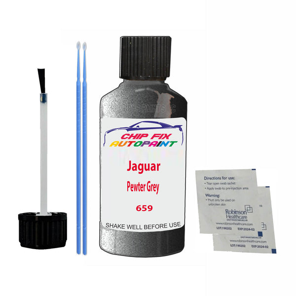 Jaguar Pewter Grey Touch Up Paint Code 659 Scratch Repair Kit