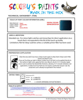 Instructions for use Jaguar Sapphire Blue Car Paint