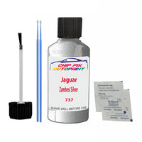 Jaguar Zambesi Silver Touch Up Paint Code 737 Scratch Repair Kit