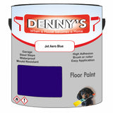 Denny's Floor Paint For Sheds Colour- Jet Aero Blue - Durable Anti-Slip Weatherproof