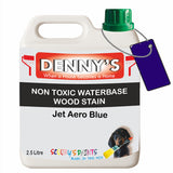 Denny's Stain Paint For Fences Colour- Jet Aero Blue - Weatherproof Uv-Safe Protect