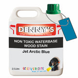 Denny's Stain Paint For Fences Colour- Jet Arctic Blue - Weatherproof Uv-Safe Protect