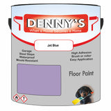 Denny's Floor Paint For Sheds Colour- Jet Blue - Durable Anti-Slip Weatherproof