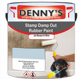 Denny's Waterpoof Paint For Stamp Out Damp Colour- Jet Blueprint Blue - Damp-Block Mould-Safe Breathable