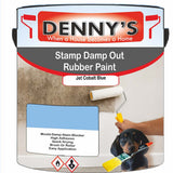 Denny's Waterpoof Paint For Stamp Out Damp Colour- Jet Cobalt Blue - Damp-Block Mould-Safe Breathable