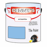 Denny's Tile Paint For Bathroom Tile Colour- Jet Cobalt Blue - Moistureproof Easy-Clean Makeover