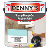 Denny's Waterpoof Paint For Stamp Out Damp Colour- Jet Compressor Blue - Damp-Block Mould-Safe Breathable