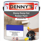 Denny's Waterpoof Paint For Stamp Out Damp Colour- Jet Deepwater Blue - Damp-Block Mould-Safe Breathable