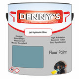 Denny's Floor Paint For Sheds Colour- Jet Hydraulic Blue - Durable Anti-Slip Weatherproof