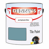 Denny's Tile Paint For Commercial Areas Colour- Jet Hydraulic Blue - High-Traffic Durable Easy-Clean