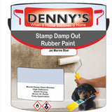 Denny's Waterpoof Paint For Stamp Out Damp Colour- Jet Marine Blue - Damp-Block Mould-Safe Breathable