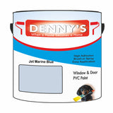 Denny's Plastic Paint For Windows Colour- Jet Marine Blue - Weatherproof Fade-Safe Upvc