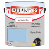 Denny's Floor Paint For Sheds Colour- Jet Nautical Blue - Durable Anti-Slip Weatherproof