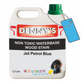 Denny's Stain Paint For Fences Colour- Jet Petrol Blue - Weatherproof Uv-Safe Protect