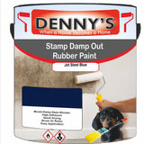 Denny's Waterpoof Paint For Stamp Out Damp Colour- Jet Steel Blue - Damp-Block Mould-Safe Breathable