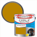 Denny's Chalk Paint For Furniture Colour- Khaki Woodland Sage Olive - Matte Scuffproof Refresh