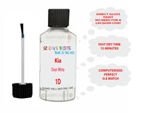 Kia Clear White Paint Code 1D