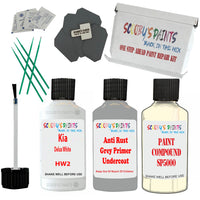 Kia Delux White Car Detailing Paint and polish finishing kit