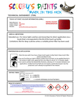 Instructions for use Kia Signal Red Car Paint