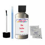 Kia Sirius Silver Touch Up Paint Code AA3 Scratch Repair Kit