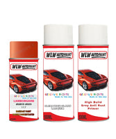 Lamborghini Aventador S Arancio Argos Complete Aerosol Kit With Primer And Lacquer