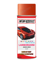 Lamborghini Arancio Argos Aerosol Spray Paint Code 117 Basecoat Spray Paint