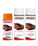 Lamborghini Gallardo Arancio Borealis Complete Aerosol Kit With Primer And Lacquer