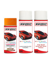 Lamborghini Urus Arancio Borealis Complete Aerosol Kit With Primer And Lacquer