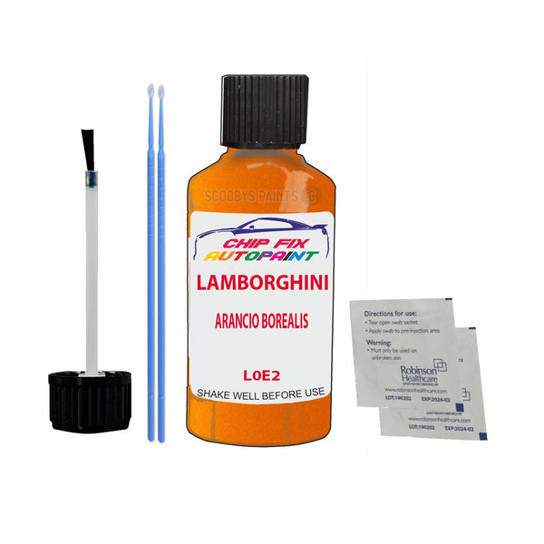 Lamborghini Gallardo Arancio Borealis Touch Up Paint Code L0E2 Scratch Repair Paint