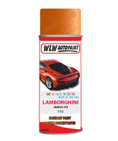 Lamborghini Arancio Fux Aerosol Spray Paint Code 192 Basecoat Spray Paint