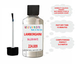 Instructions for Use Lamborghini Gallardo White Touch Up Paint