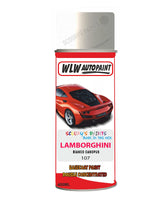 Lamborghini Bianco Canopus Aerosol Spray Paint Code 107 Basecoat Spray Paint