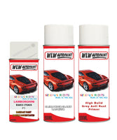 Lamborghini Gallardo Bianco Cygnus Complete Aerosol Kit With Primer And Lacquer