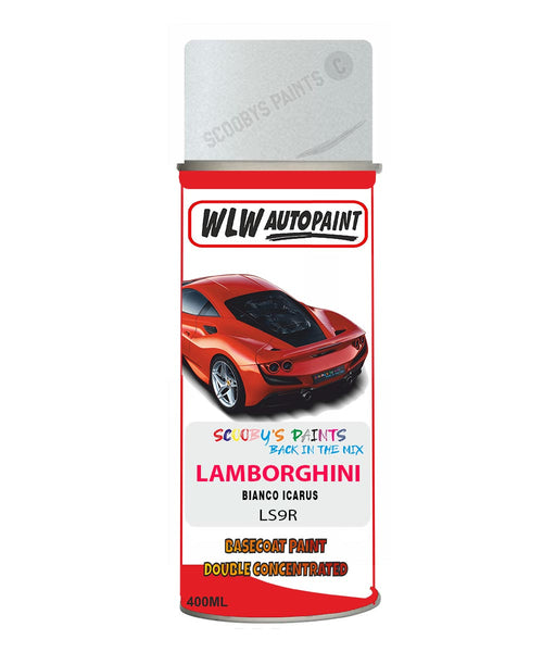 Lamborghini Bianco Icarus Aerosol Spray Paint Code Ls9R Basecoat Spray Paint