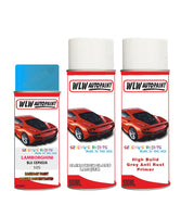 Lamborghini Aventador Blu Cepheus Complete Aerosol Kit With Primer And Lacquer