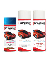 Lamborghini Urus Blu Eleos Complete Aerosol Kit With Primer And Lacquer