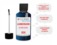 Instructions for Use Lamborghini Murcielago Blue Touch Up Paint