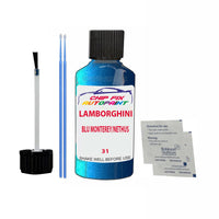 Lamborghini Other Models Blu Monterey/Nethus Touch Up Paint Code 31 Scratch Repair Paint