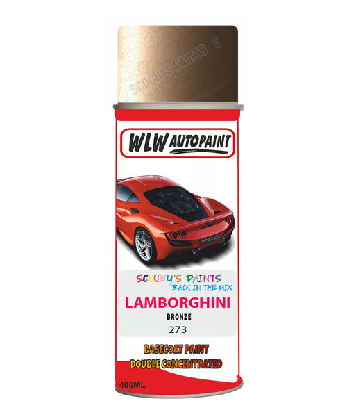 Lamborghini Bronze Aerosol Spray Paint Code 273 Basecoat Spray Paint