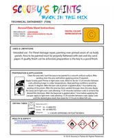 Instructions For Use Lamborghini Murcielago Giallo Evros/Super Fly Yellow Car Paint