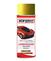 Lamborghini Giallo Spyder Aerosol Spray Paint Code 954201 Basecoat Spray Paint