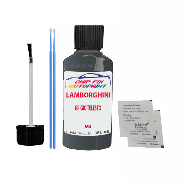 Lamborghini Murcielago Grigio Telesto Touch Up Paint Code 98 Scratch Repair Paint