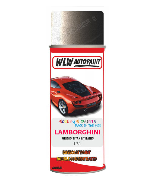 Lamborghini Grigio Titans/Titanis Aerosol Spray Paint Code 131 Basecoat Spray Paint